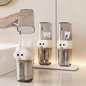 Tooth brush holder transparent