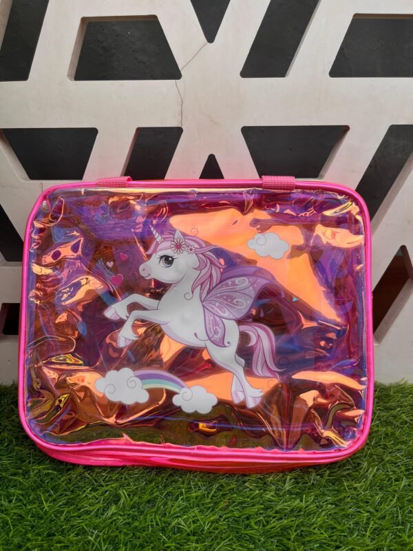 Square small holographic bag- unicorn - Image 2