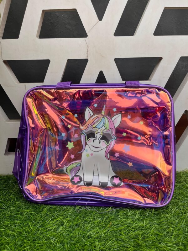 Square small holographic bag- unicorn - Image 4