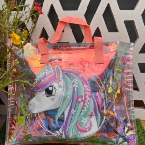 Holographic big tote bag - unicorn