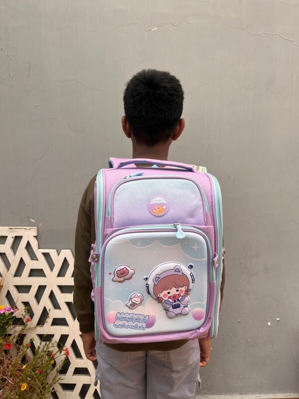 6961- Large school bag hard cover - Image 3