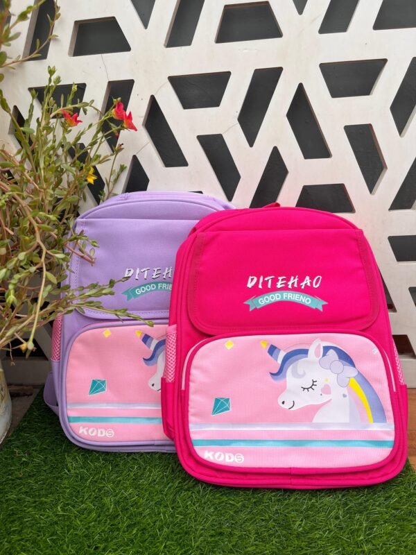 6906- school bags -unicorn print