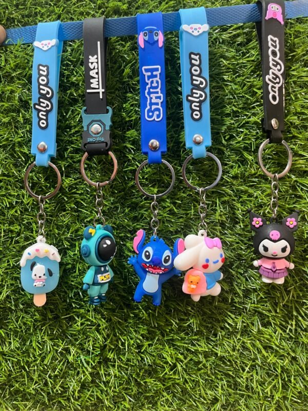 Cartoon rubber keychain - Image 4