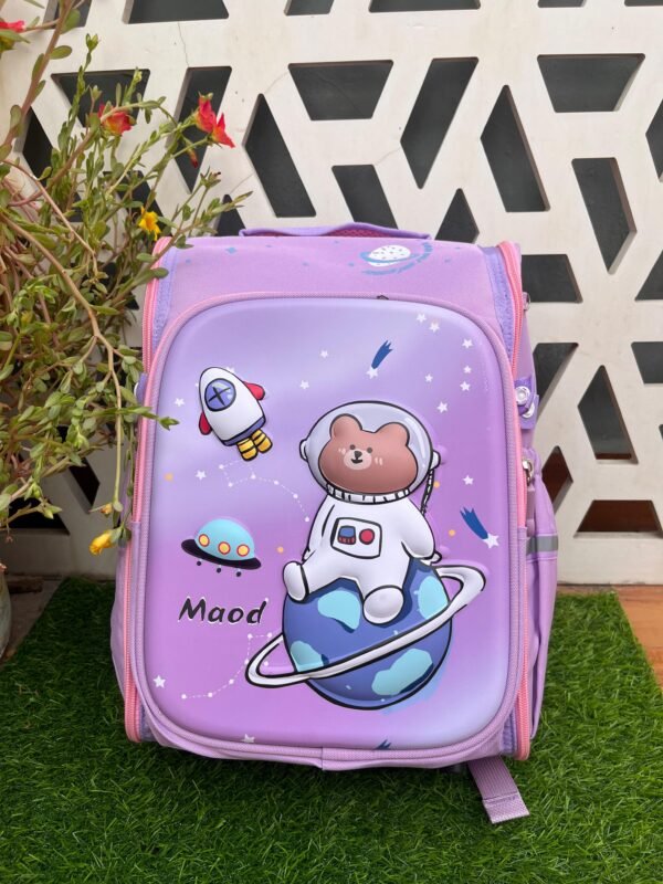 6077- hard cover school bag small - Image 2