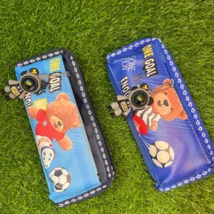 Pencil box with astronaut keychain