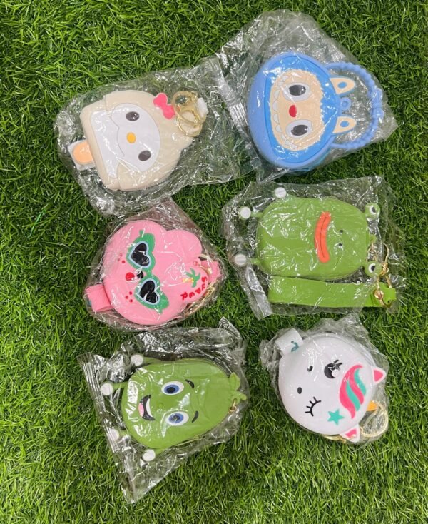 Keychain silicon coin Pouches