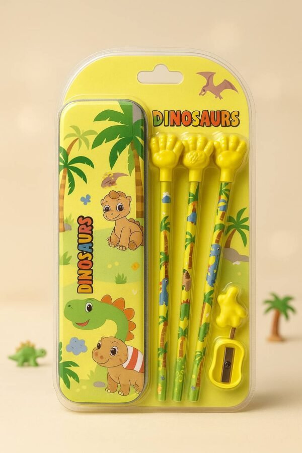Pencil set with compass box