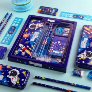 Square Pencil set with compass box