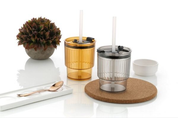 Bamboo joint glass cup - Image 2