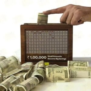 Wooden texture Money bank