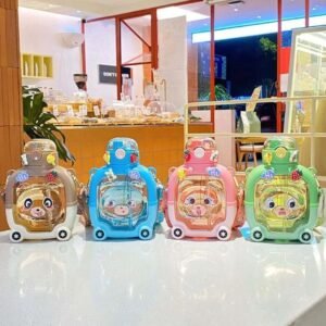 fancy 2in1 water bottel bear print