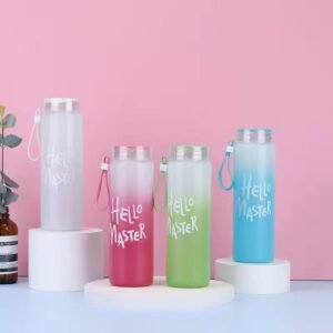 Hello master glass bottle