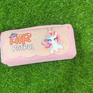 Pencil box with unicorn keychain