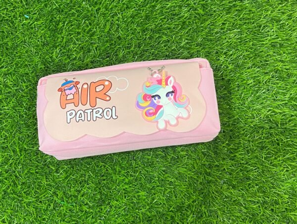Pencil box with unicorn keychain