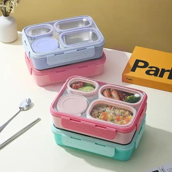 Individual Steel Lunch box - 7099 - Image 2