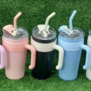 Tumbler plain 900 ml with steel straw