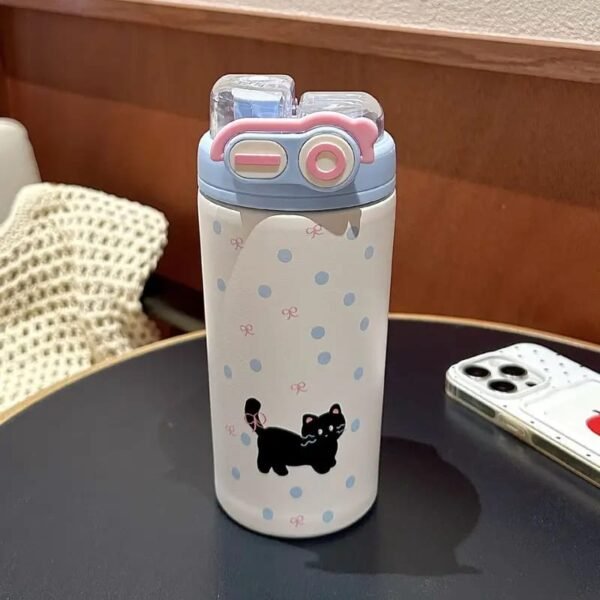 2in1 Cat print white box tumbler - Image 2