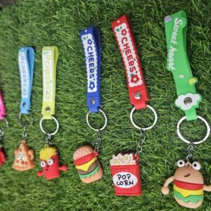 Food keychain with belt