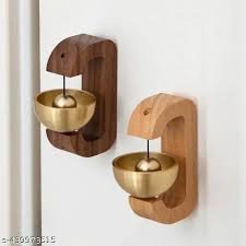 Wooden Bell Charm for door